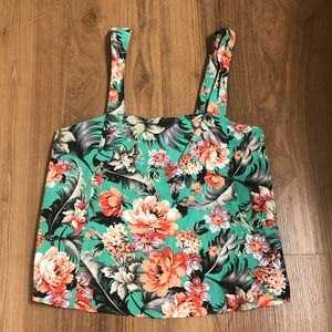 Hawaiian print tank